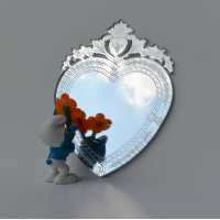 Venetiaanse spiegel, hartvorm