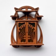 Art Nouveau Wandkast